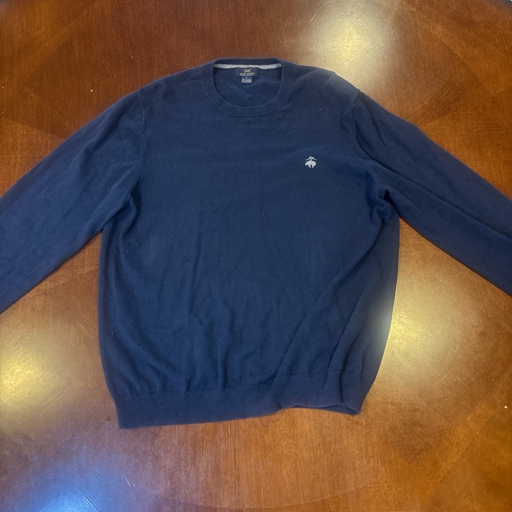 Brooks Brothers Dark Blue Crewneck Sweater